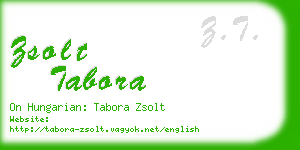 zsolt tabora business card